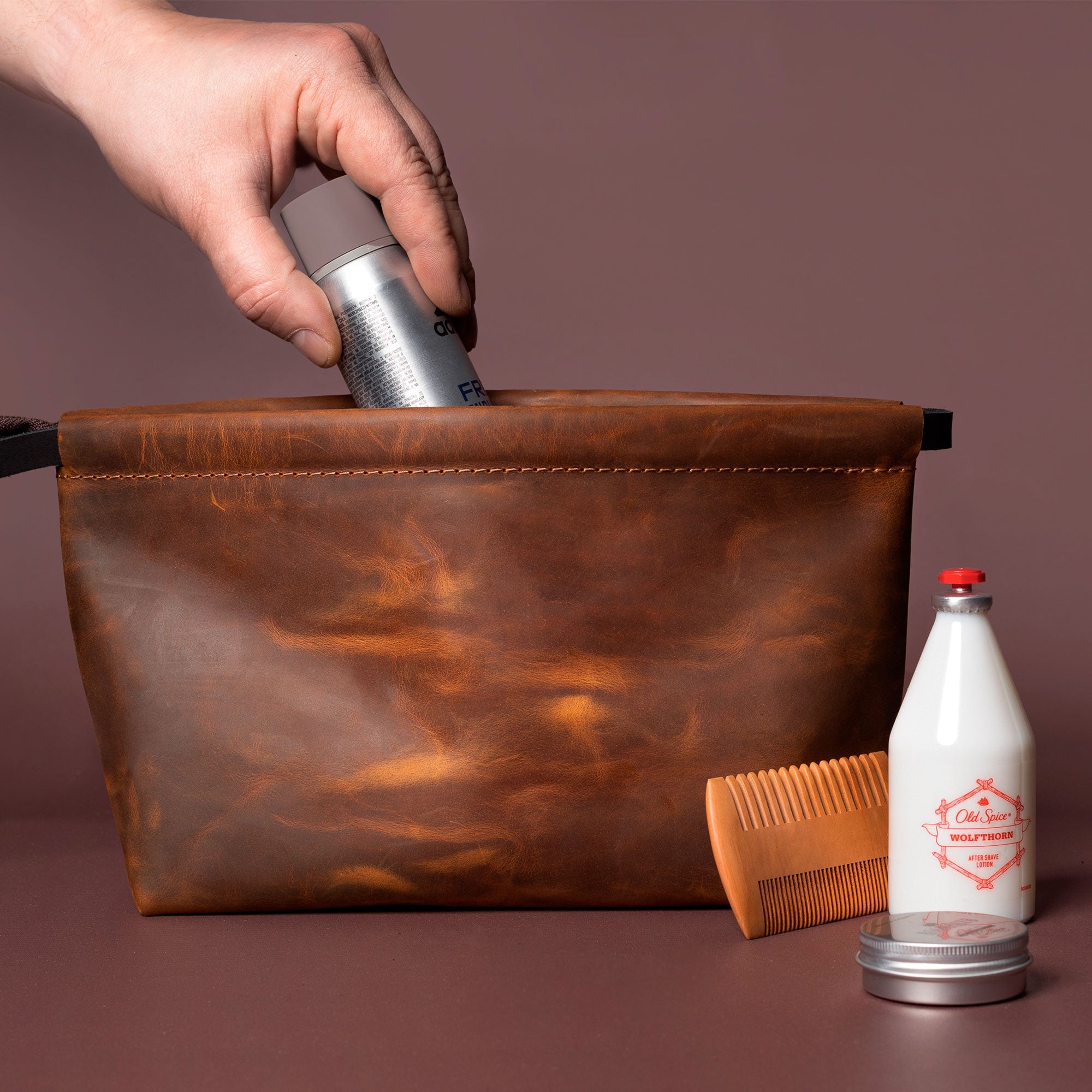 Leather Toiletry Bag