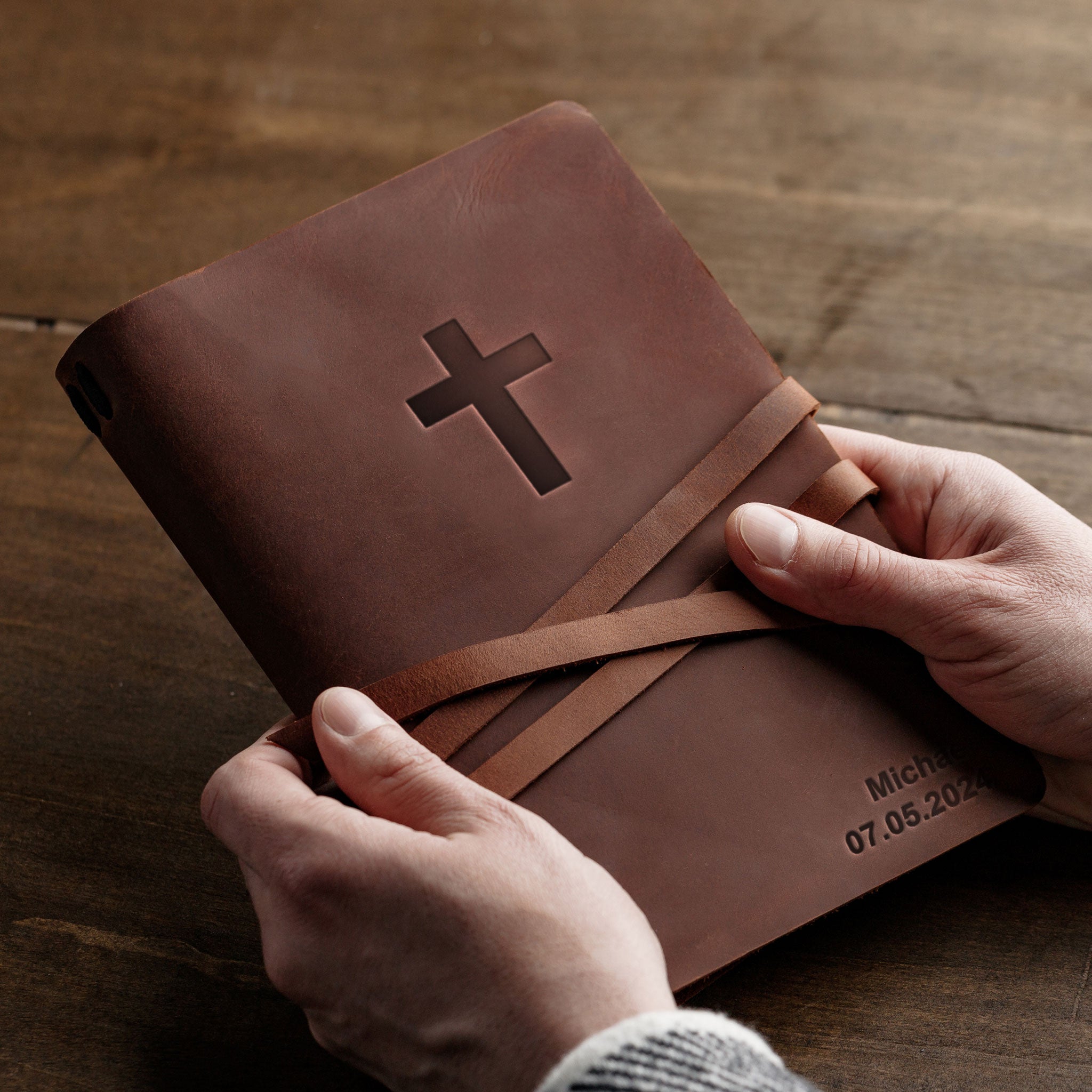 Custom Leather Journal Prayer Journal Notebook