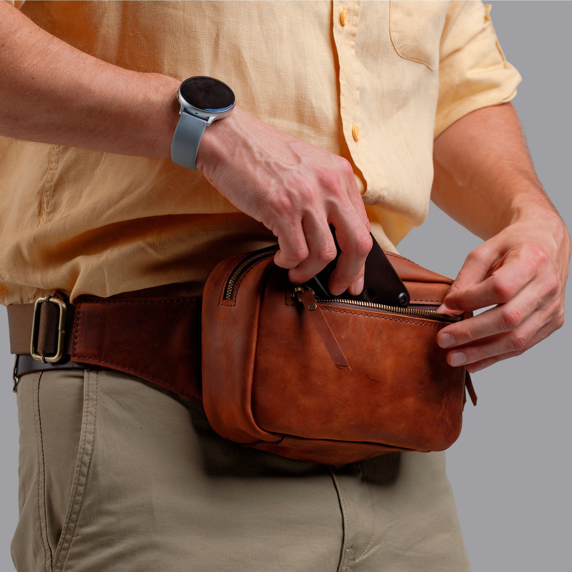 Leather Fanny Pack - Hip Bag